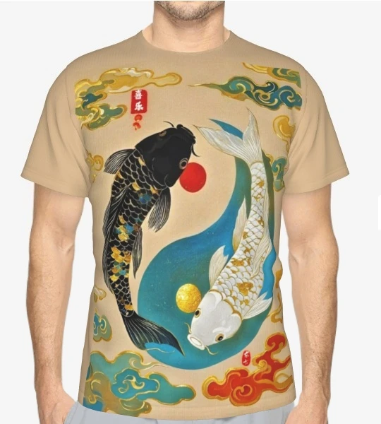 Koi Printed Pattern… - image