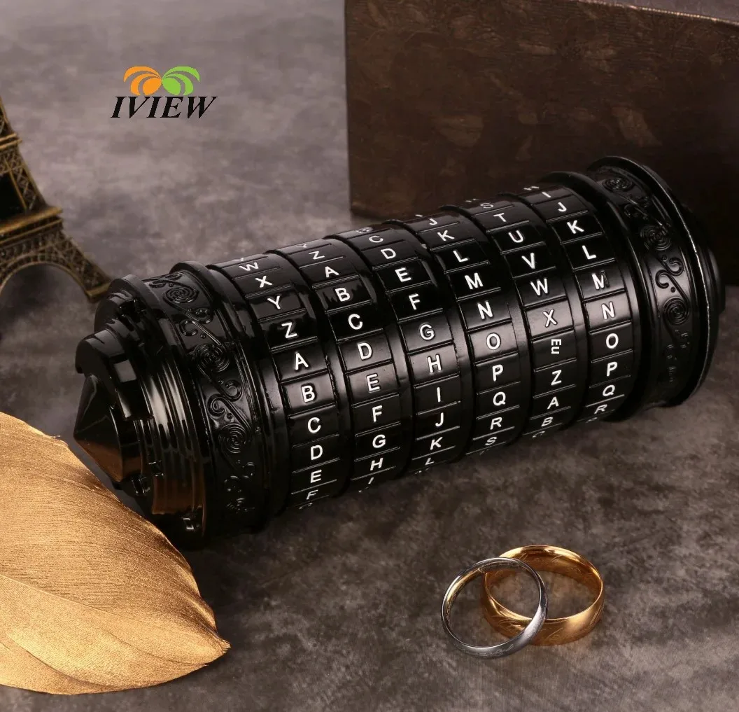 Código brinquedos metal cryptex fechaduras da vinci brinquedos educativos presente do dia dos namorados presentes de casamento dia das mães carta senha escape