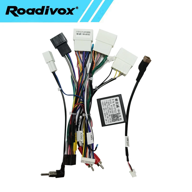 Car Radio Canbus Box RZ-02 FT52 For Toyota Corolla Camry Avalon RAV4 Hilux Sienna 16 Power Harness Wiring Cable 2 Din GPS