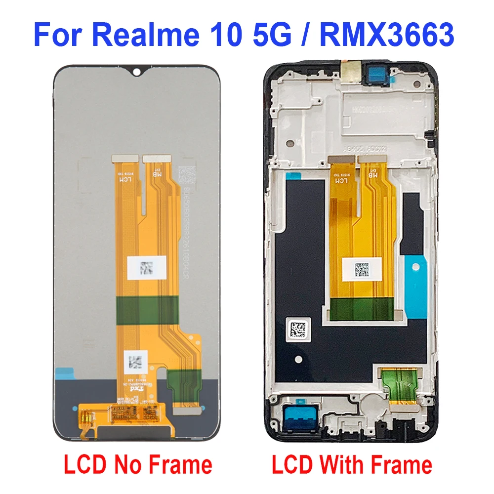 AMOLED For OPPO Realme 10 4G 5G RMX3663 RMX3630 LCD Display Touch Screen Digitizer Assembly