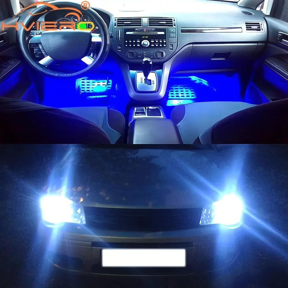 Luz diurna DRL de 17cm para coche, lámpara antiniebla de conducción COB, luces de circulación diurna para maletero, señal de giro LED impermeable