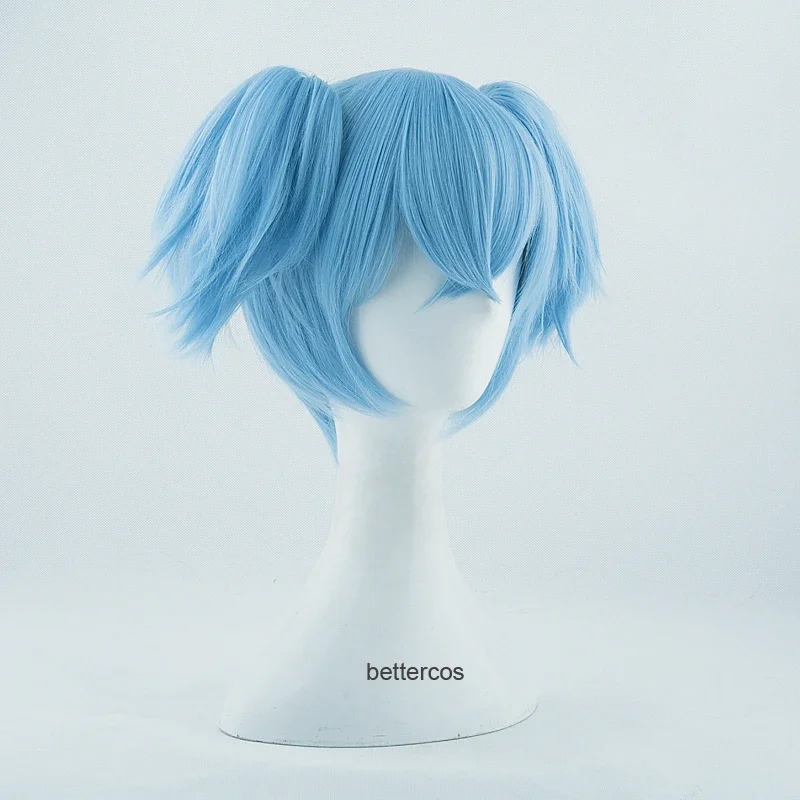 Anime Assassination Classroom Wigs Shiota Nagisa Wig Sally Face Clip Ponytails Heat Resistant Synthetic Hair Cosplay Wig