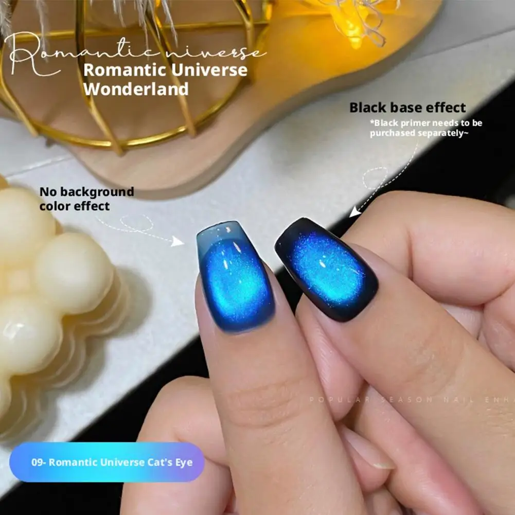 

Cat Eye Gel Nail Polish Magnetic UV LED Soak Off Gel Cat Light Eye Effect Polish Manicure Double Art Nail Chameleon Salon G J2G8