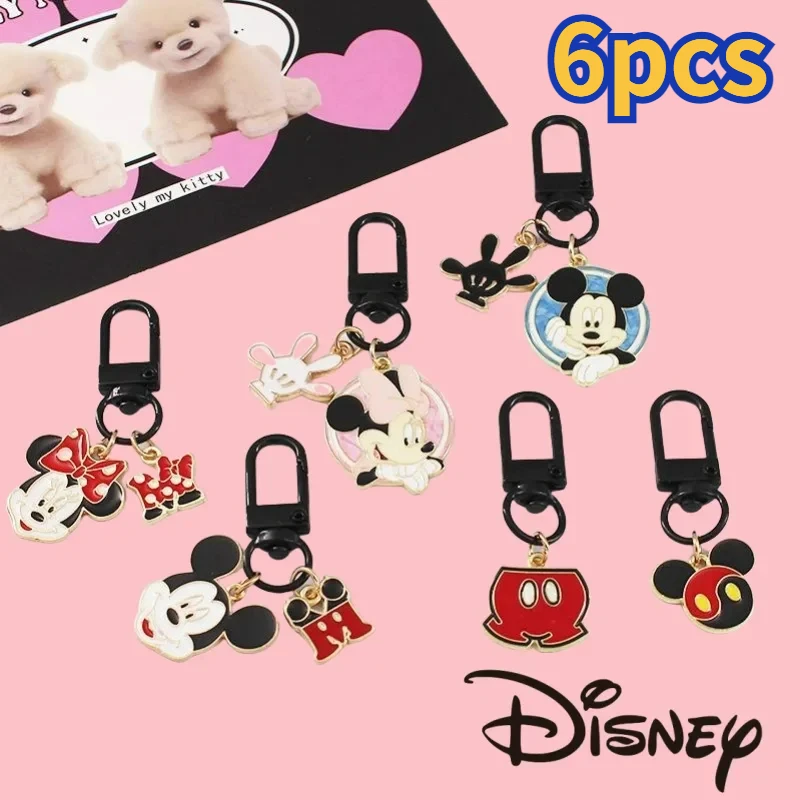 

Mickey Mouse Keychain Disney Animation Kawaii Minnie Couple Accessories Party Decorations Backpack Accessories Kids Toys Gifts