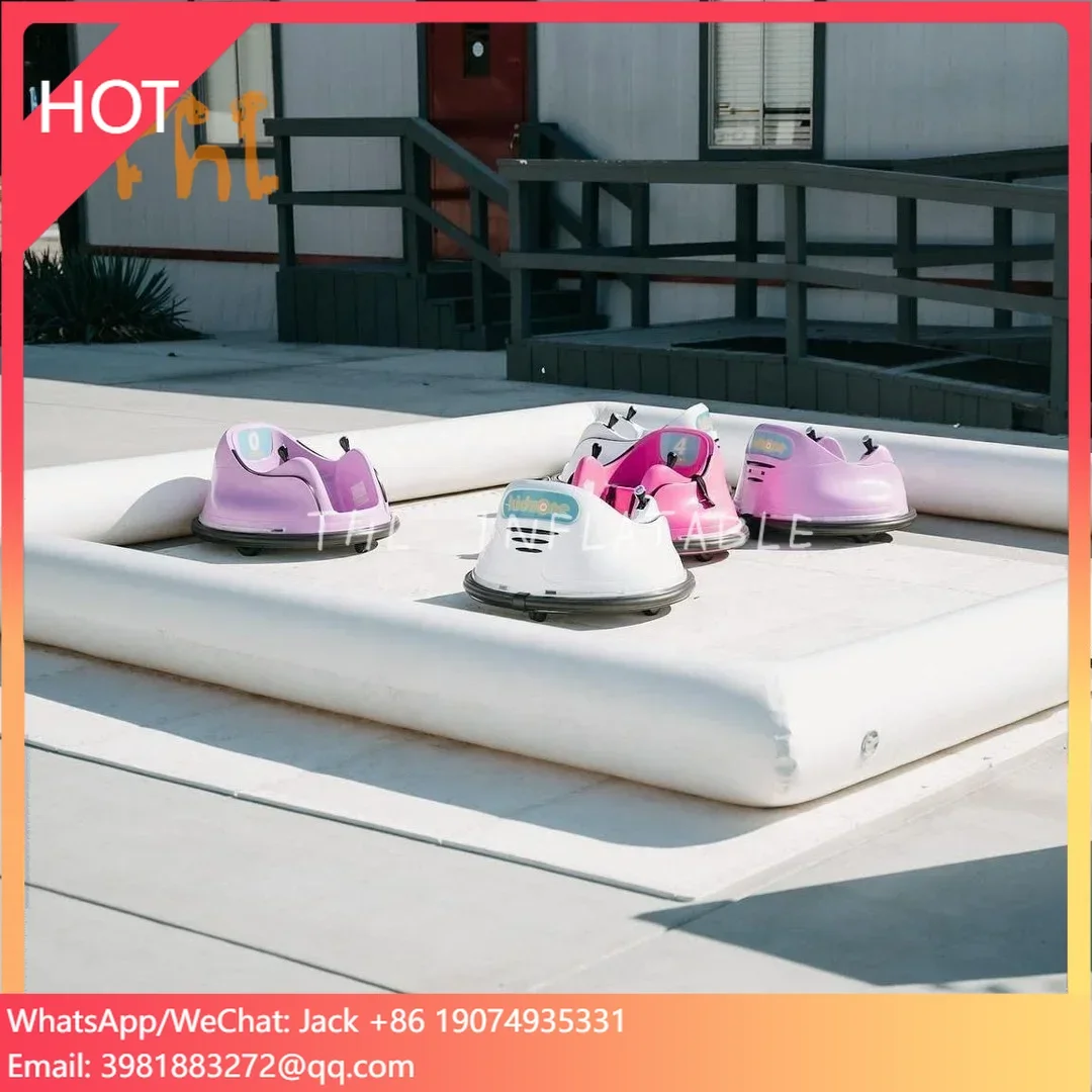 Inflatable Fence Wall Inflatable Bumper Car Venue Inflatable Bumper Car Track Race Car Tracks for Kids