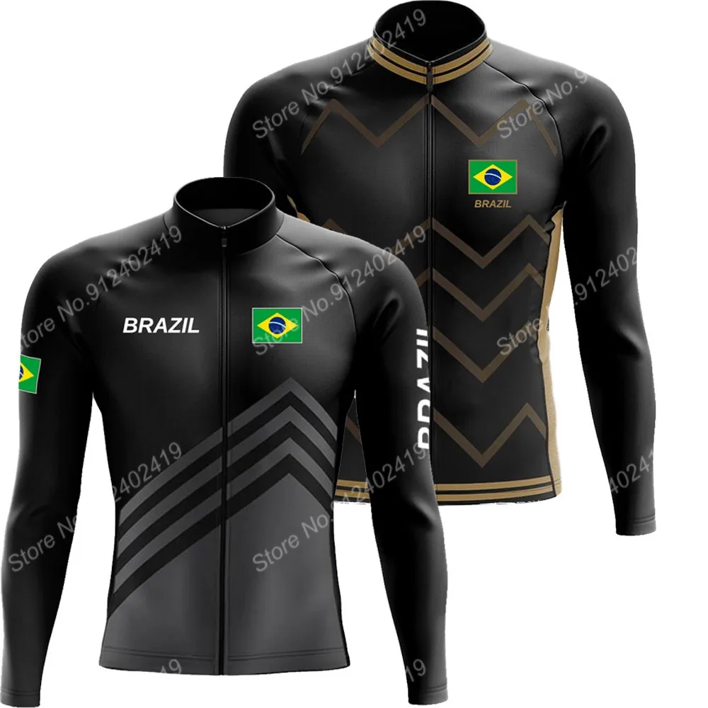 2022 brasilien Nationalen Winter Radfahren Jersey Langarm Kleidung Japanischen Rennen Rennrad Shirts Fahrrad Tops MTB Uniform Maillot