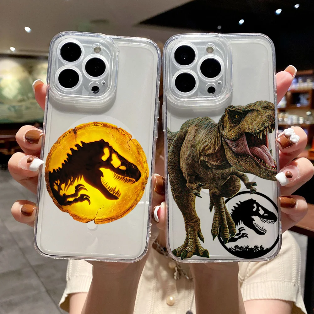 Movie Jurassic World Rebirth Phone Case for iPhone 12 11 13 14 15 16 Max Pro Plus Magsafe Magnetic Wireless Cover