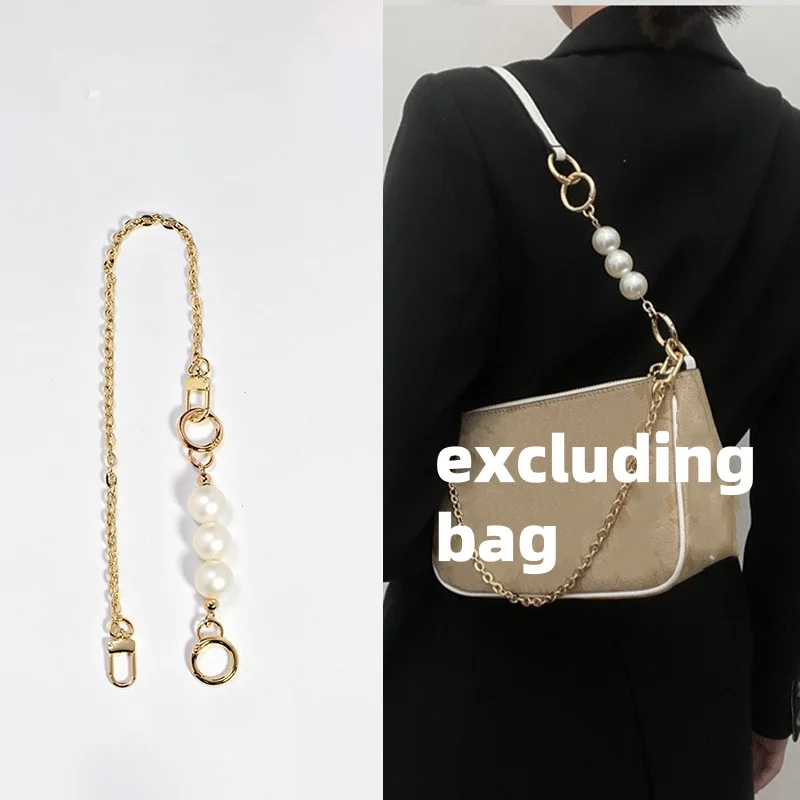 

Pearl extended chain shoulder strap extended bag strap ma jong bag modification extended crossbody bag accessories