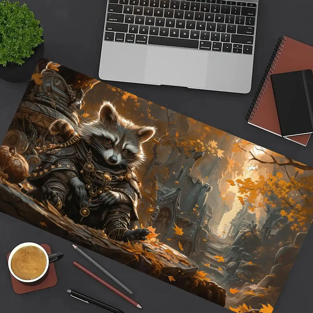 

Lonely raccoon Magic Party Game Mat Durable Rubber for MTG & TCG Games 35X60cm Mouse Pad Offices Desk Mats Party Friendly Design