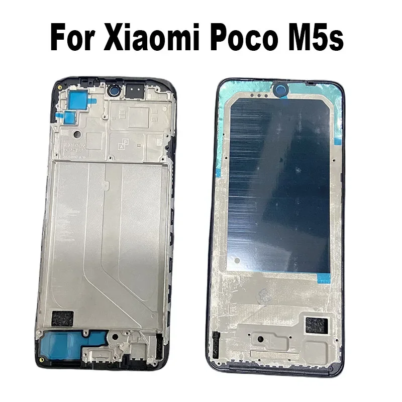 

Новинка 6,45, средняя рамка для Xiaomi Poco M5s, передняя ЖК-рамка, рамка, задний корпус, средняя пластина 2207117BPG