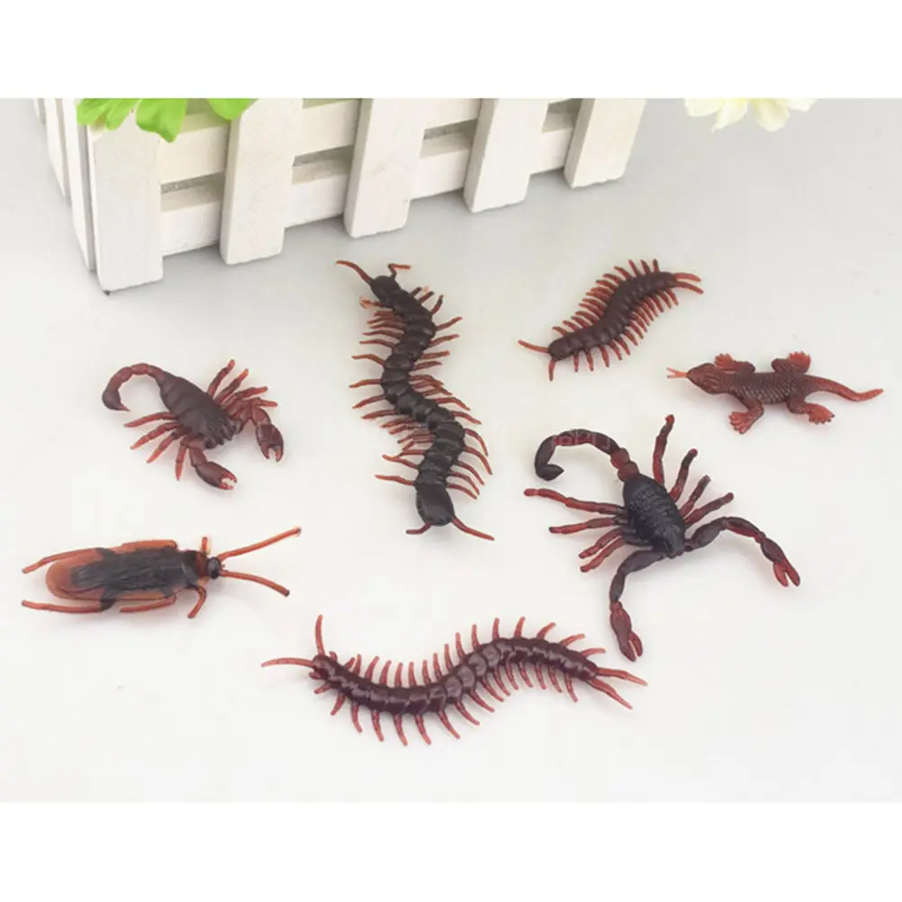10Pcs Realistic Gecko Prank April Fools Halloween Creepy Artificial Simulation Decoration Gecko Toy Prank Toy Artificial