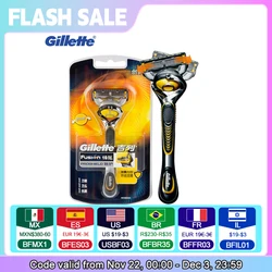 Original Gillette Fusion ProShield Razor Blades FlexBall Brand Shaving Machine Washable Shaver Cartridges Refills For Face Care