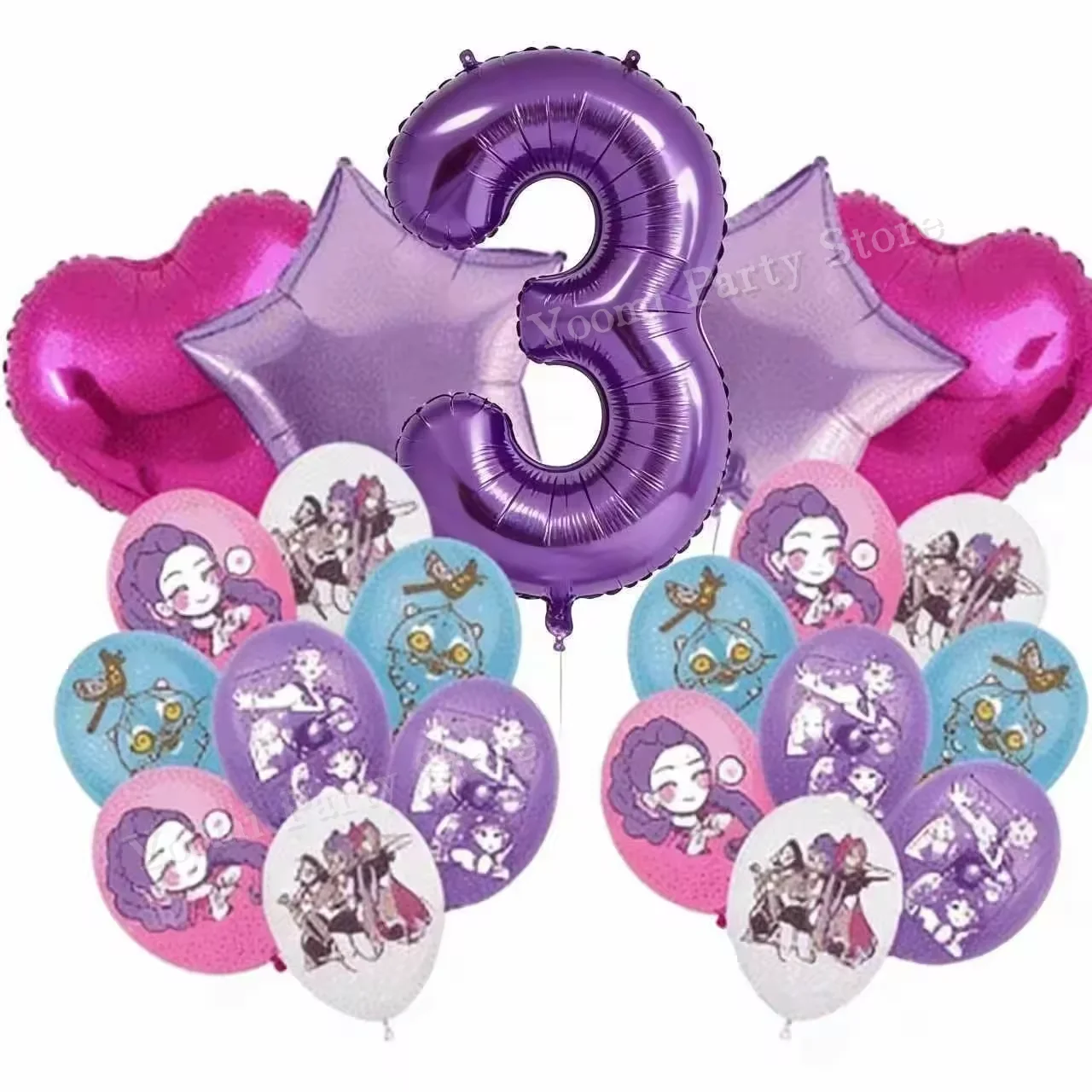 Geburtstagsparty-Dekorationsset Cartoon-Film-Mädchen Motiv Teller Becher Servietten Luftballons Baby-Shower-Party Geschenk – Detail 18