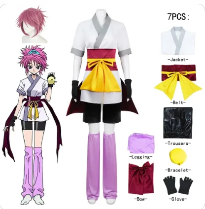 Anime Hunter X Hunter Machi Komacine Cosplay Costume Phantom Troupe Halloween Carnival Suit for Women Girls Adult Role Play