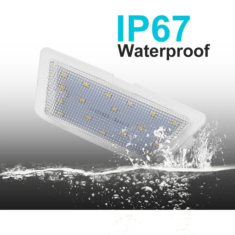 مصباح لوحة ترخيص SMD خالي من الأخطاء ، مصباح علامة وقوف السيارات ، يناسب أوبل ، فوكسهول ، أسترا جي ، صالون هاتش ،-- #4