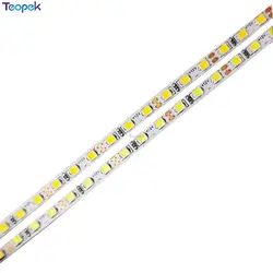 3ミリメートルpcb 5m 2520 smd 168leds/メートル840led昼白色クールホワイトウォームホワイトフレキシブルledストリップ12 12v非防水超高輝度