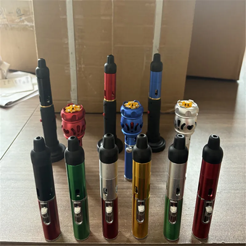 Nuevo encendedor de aromaterapia creativo multifuncional, Mini tubo de Metal portátil con herramienta de accesorios para cigarrillos de piedra volcánica