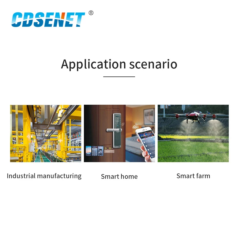 5P LoRa Wireless Module 433MHz 470MHz 490MHz CDSENET E22-400T30D 30dBm 10km UART RF Chip Transceiver Receiver Transmiter