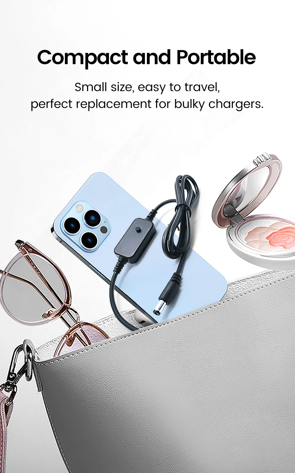 Olaf Typ C zu DC Power Boost Kabel DC 5V/9V/12V/15V/20V Boost Konverter 8 Adapter Step-up Kabel Für Wifi Router Laptop Mini Fan – Detail 7