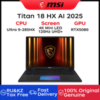 2025 MSI Titan 18 HX AI Gaming Laptop 18 Inch 4K Mini LED 120Hz UHD+ Screen Notebook Ultra 9-285HX 64GB 6TB RTX5080 Netbook PC