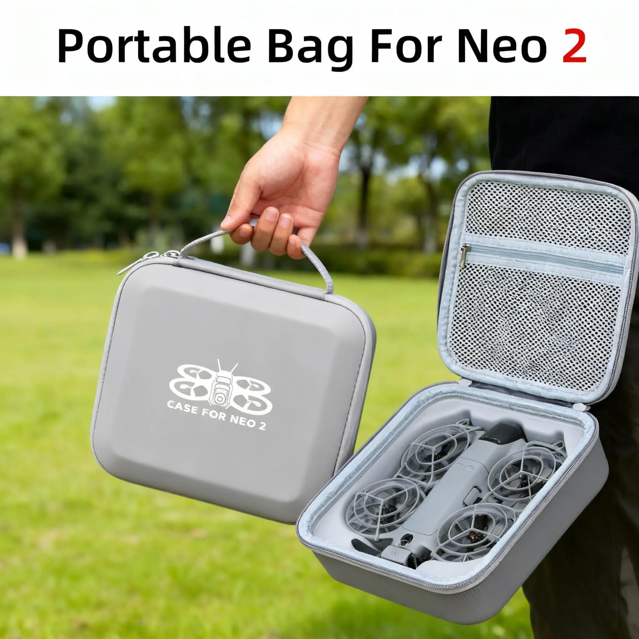 

Сумка для хранения Dji Neo 2, нейлоновая/кожаная сумка для хранения дрона, защитный органайзер, водонепроницаемый пыленепроницаемый жесткий корпус для держателя Dji Neo 2