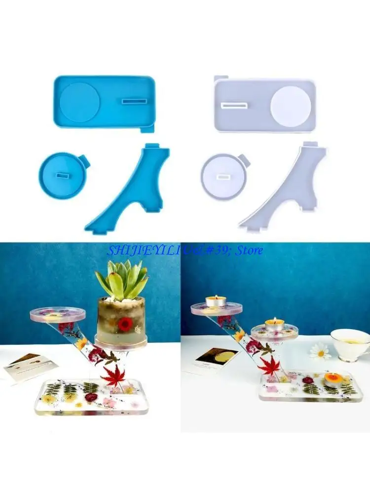 

E21F Tree-shaped Flower Pot Bracket Drop Mold Diy Holder Bracket Display Stand Flower Pot Storage Rack Mold