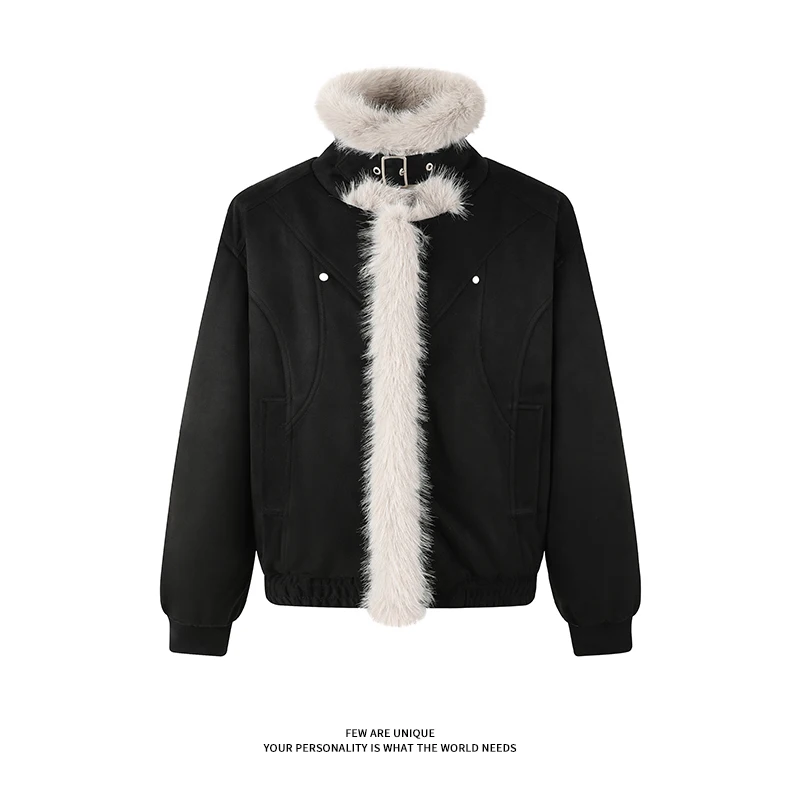 سترة من الجلد الصناعي بسحاب للخريف والشتاء، سترة قطيفة دافئة عصرية وغير رسمية، سترة فضفاضة جديدة للرجال والنساء