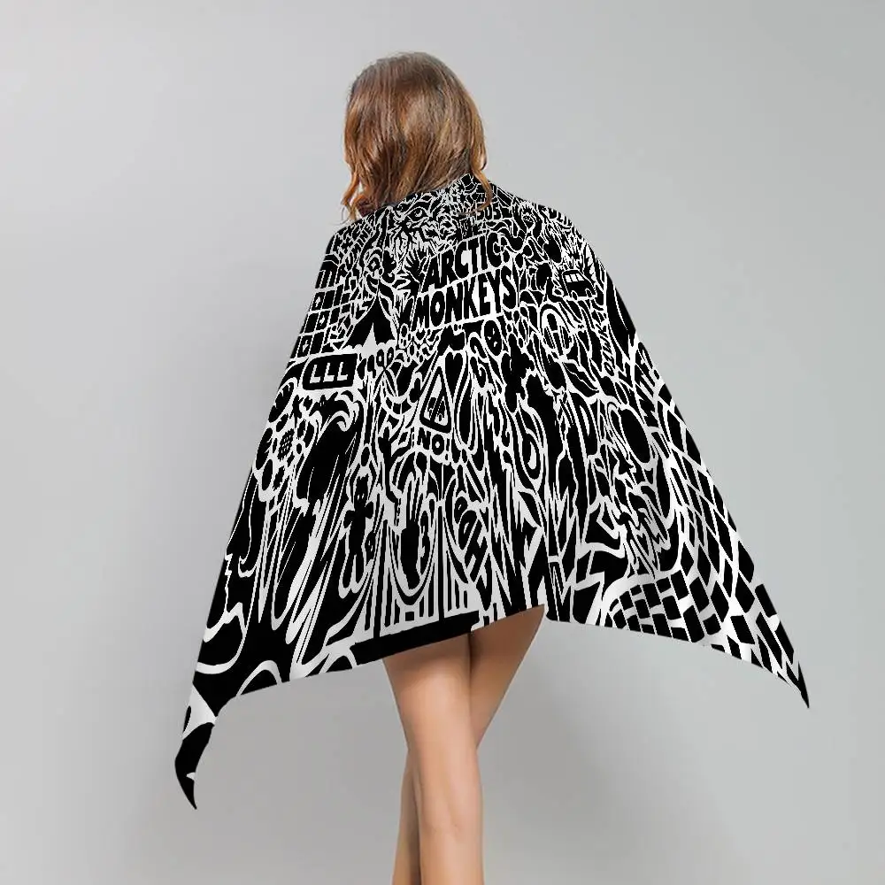 A-Arctic M-Monkeys Band Microfiber Blanket Quick Drying Beach Towels Oversized Printing Super Absorbent Pool Towel Blanket 4