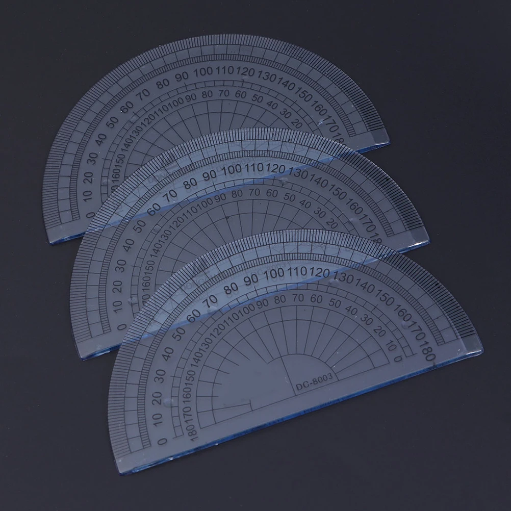 

15 PCS Protractor Angle Ruler Metal Stainless Steel Rules Architecture Tools Measuring & Ladders Math Gauge Metric 180 Degree