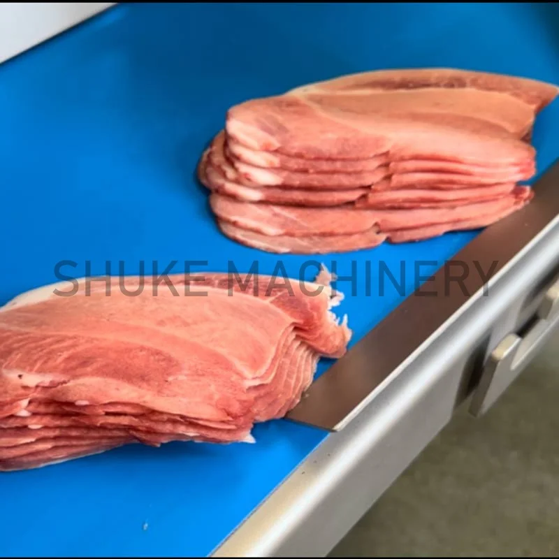 Full Automatic Industrial Automatic Bacon Meat Slicer Frozen Meat Cutting Cheese Slicer Cutter Machine