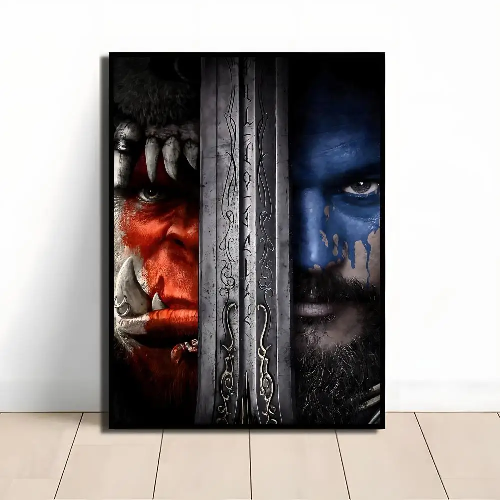 Game W-World Of Warcraft Painting Calligraphy Paper Print Home Living Room Bedroom Entrance Bar Cafe Art Decorative Paintings