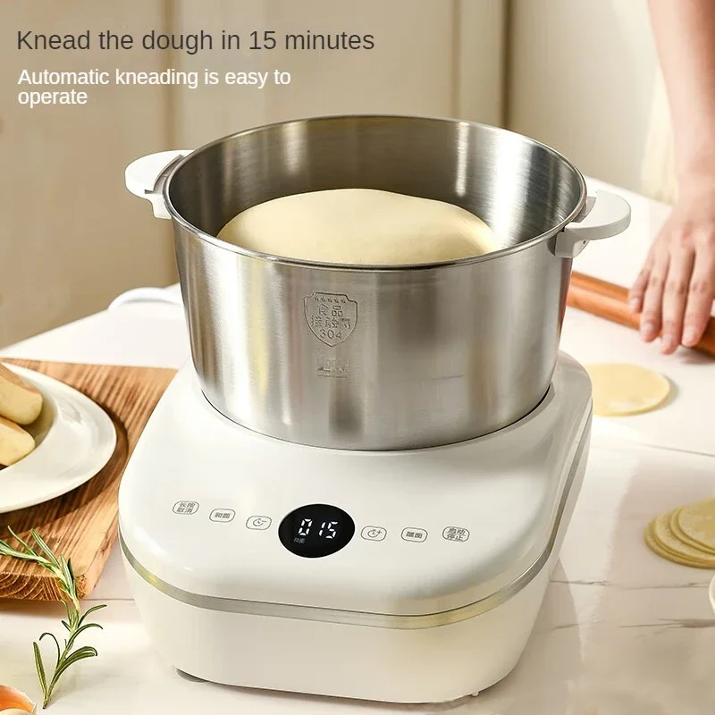 

HMJ-D5600 Food Mixer Machine 5L Multifunctional Temperature Controlled Dough Mixer with Dough Hook Whisk and Beater 220V