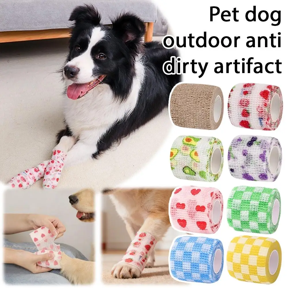 

1Pc Sports Elastic Bandage Self Adhesive Tape Protect Wrist Palm Finger Arm Wrist Shoulder Knee Ankle Pets Leg Tattoo Safety