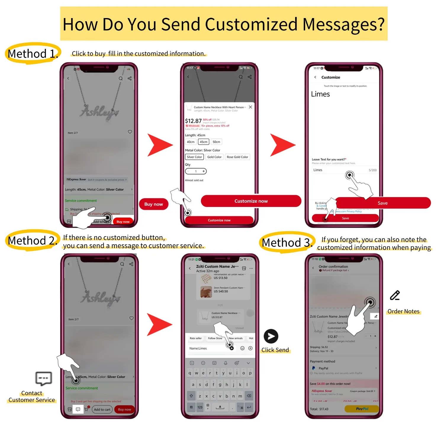 قلادة مربوطة لك الأولي في قلادة الحروف الأولية المخصصة من Vermeil مع قلادة على شكل قلب أزرق هدية للنساء #4