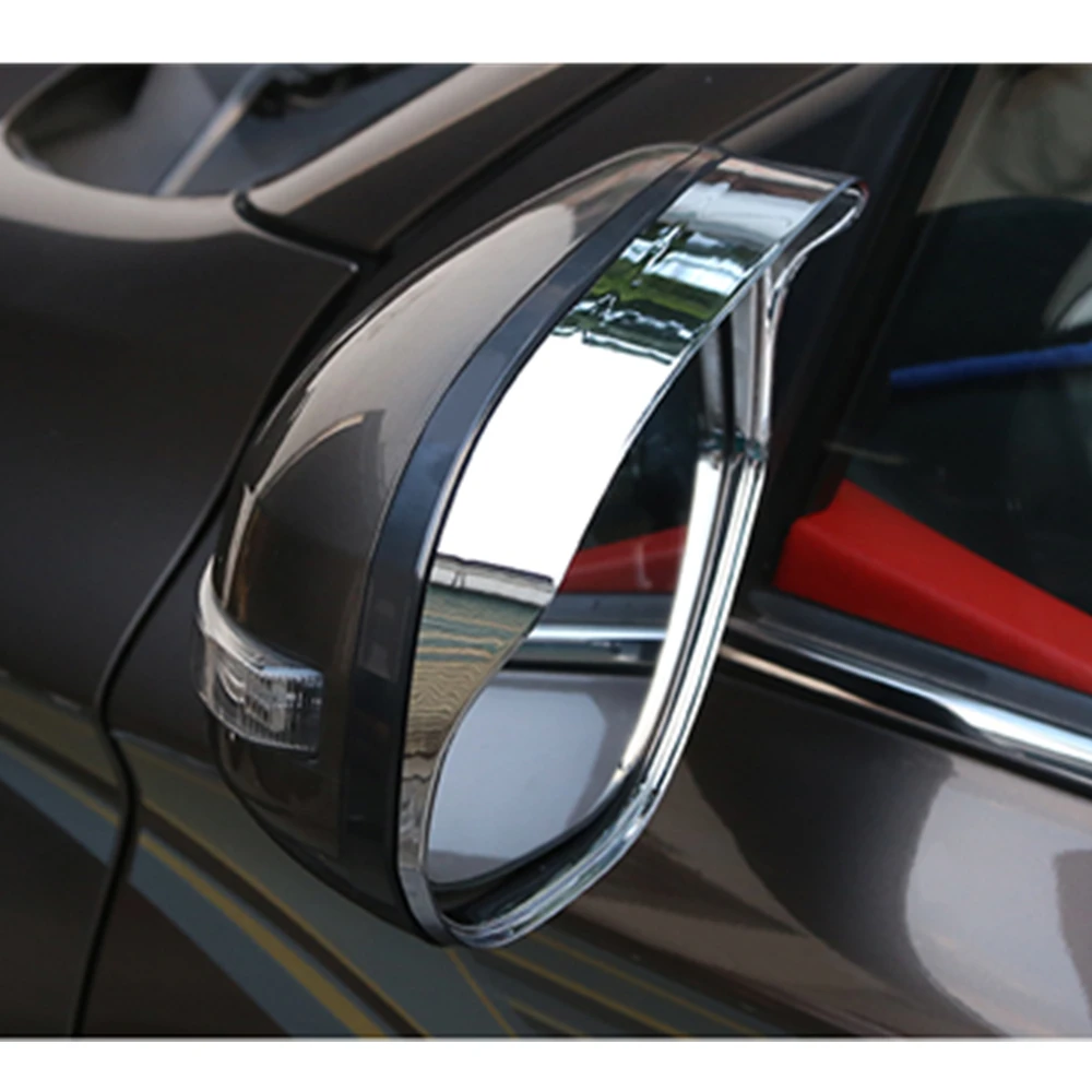 Cover Eyebrow Chrome Side Mirror Frame Rear View Glass Sticker Rain Visor For Mitsubishi Outlander 2016 2017 2018 2019 2020 2021