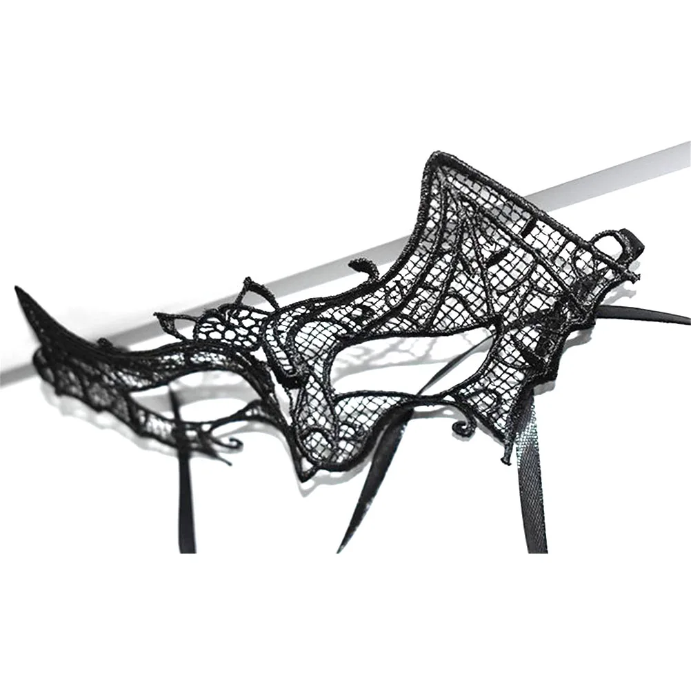 

Halloween Mask Lace Masquerade Costume Carnival Masks Party Eye for Women Prom Woman Black Adults