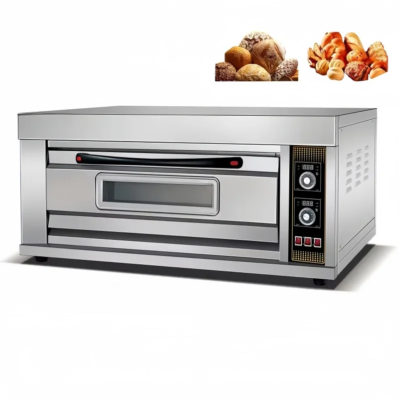 معدات المطبخ فرن من الفولاذ المقاوم للصدأ لصواني واحدة / فرن حجري واحد