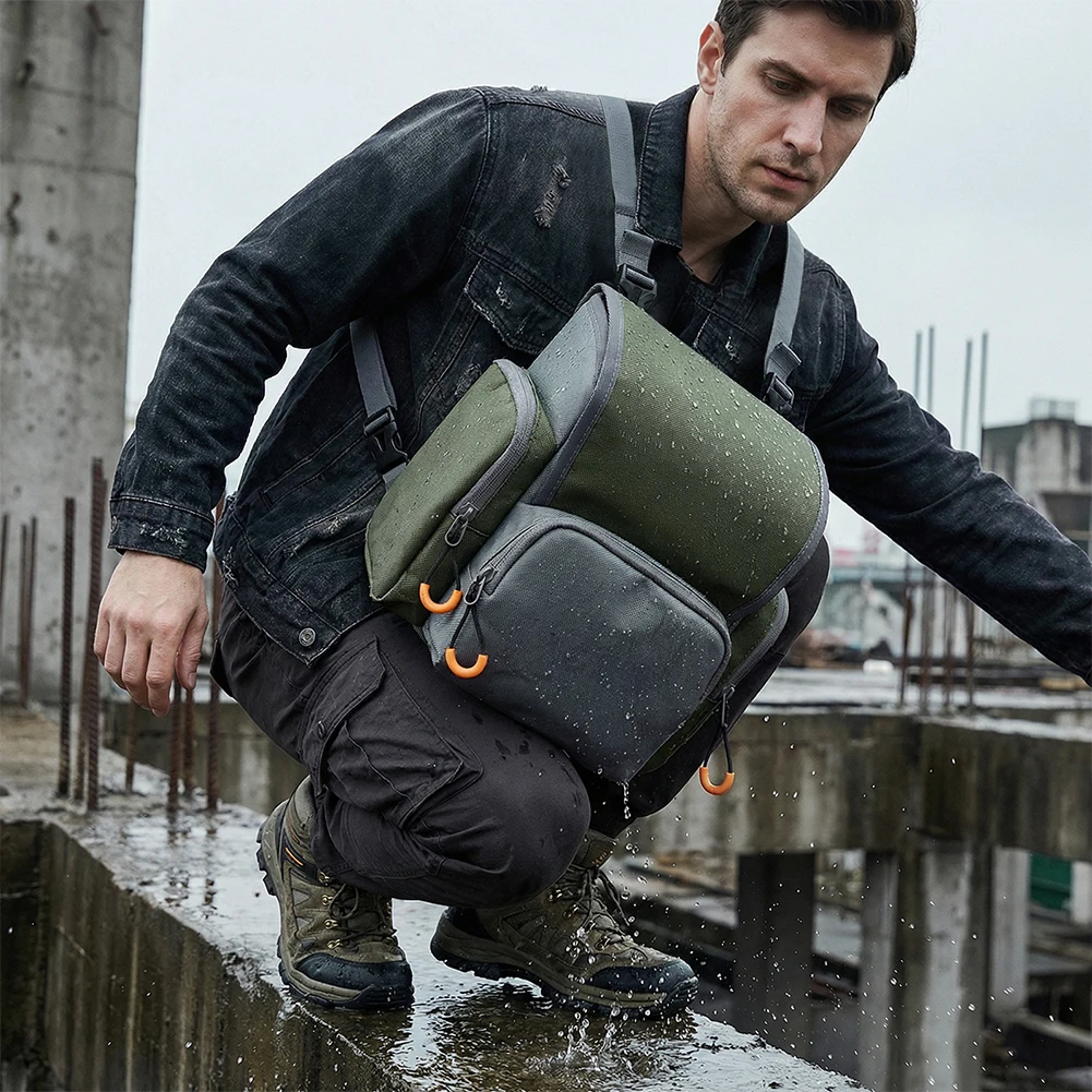 

Сумка-чехол для бинокля с водонепроницаемым отделением для дальномера, регулируемая, большой вместимости, для охоты и туризма