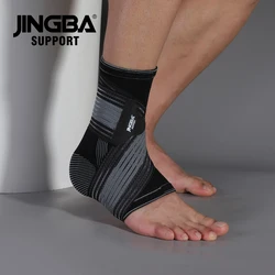 JINGBA SUPPORT 1 PCS Compression Ankle Brace Support For Fitness Sport Ankle Brace Protection tobillera deportiva Drop Shipping