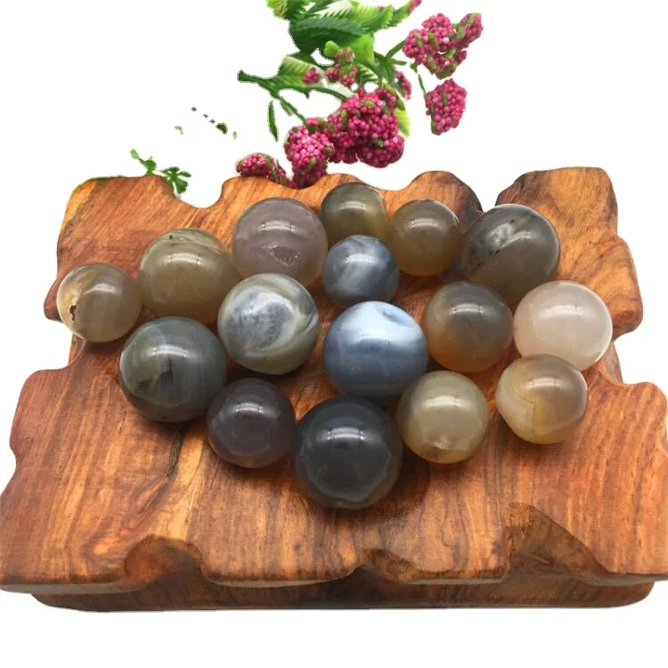 Wholesale Natural druzy agate mini balls Hand Made crystal mini sphere for decoration and gifts