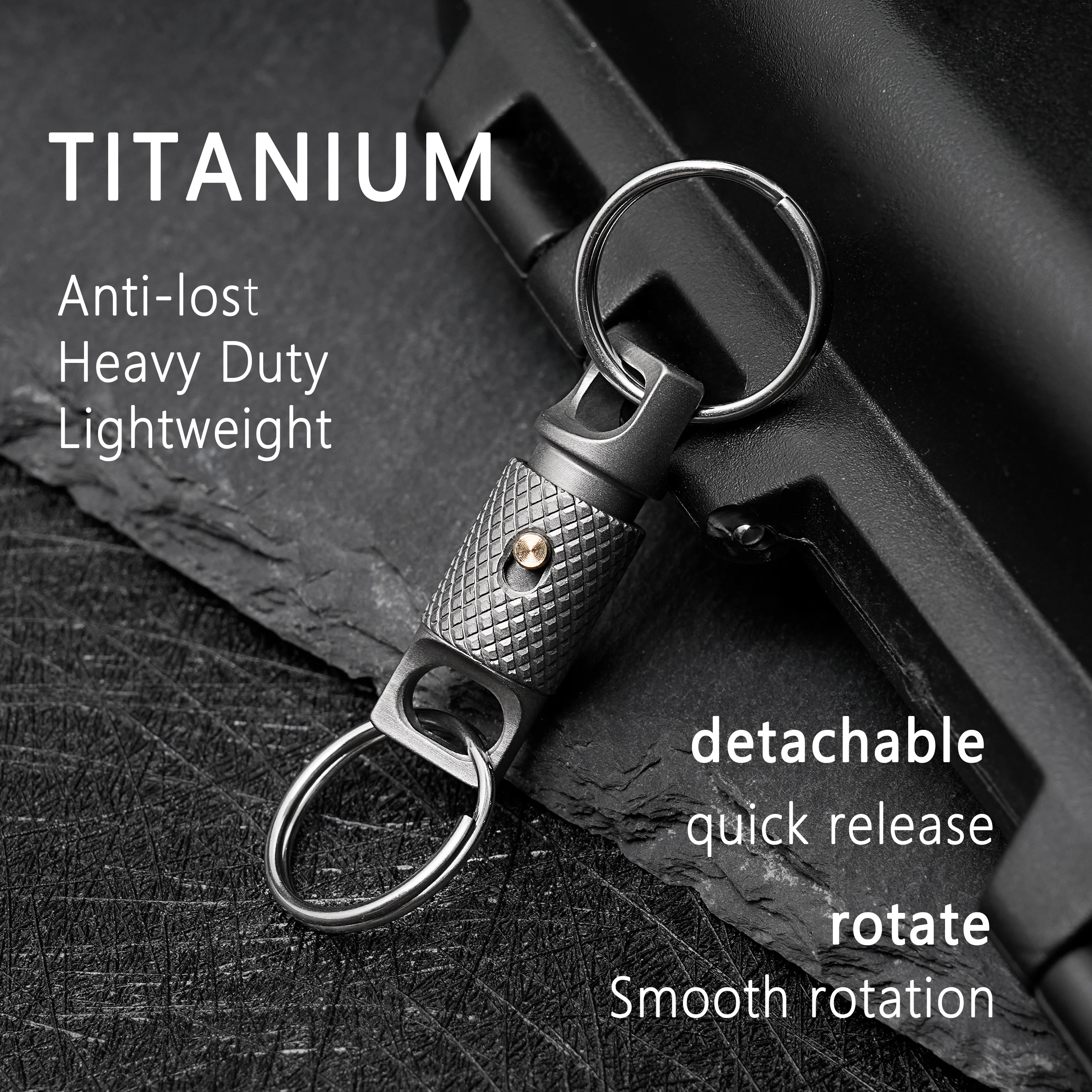 New Titanium Alloy Keychain Mini Portable Quick Disassembly Strong Practicality Outdoor Travel EDC Tools