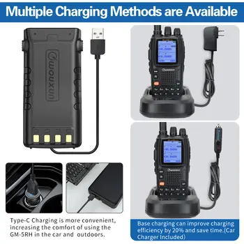 Wouxun KG-UV9D Plus Air Band Walkie Talkie VHF UHF Type-C Cross-Band Repeater Přenosový komunikátor DTMF Ham Obousměrné rádio 10 nejlepší prodej wouxun kg - №7