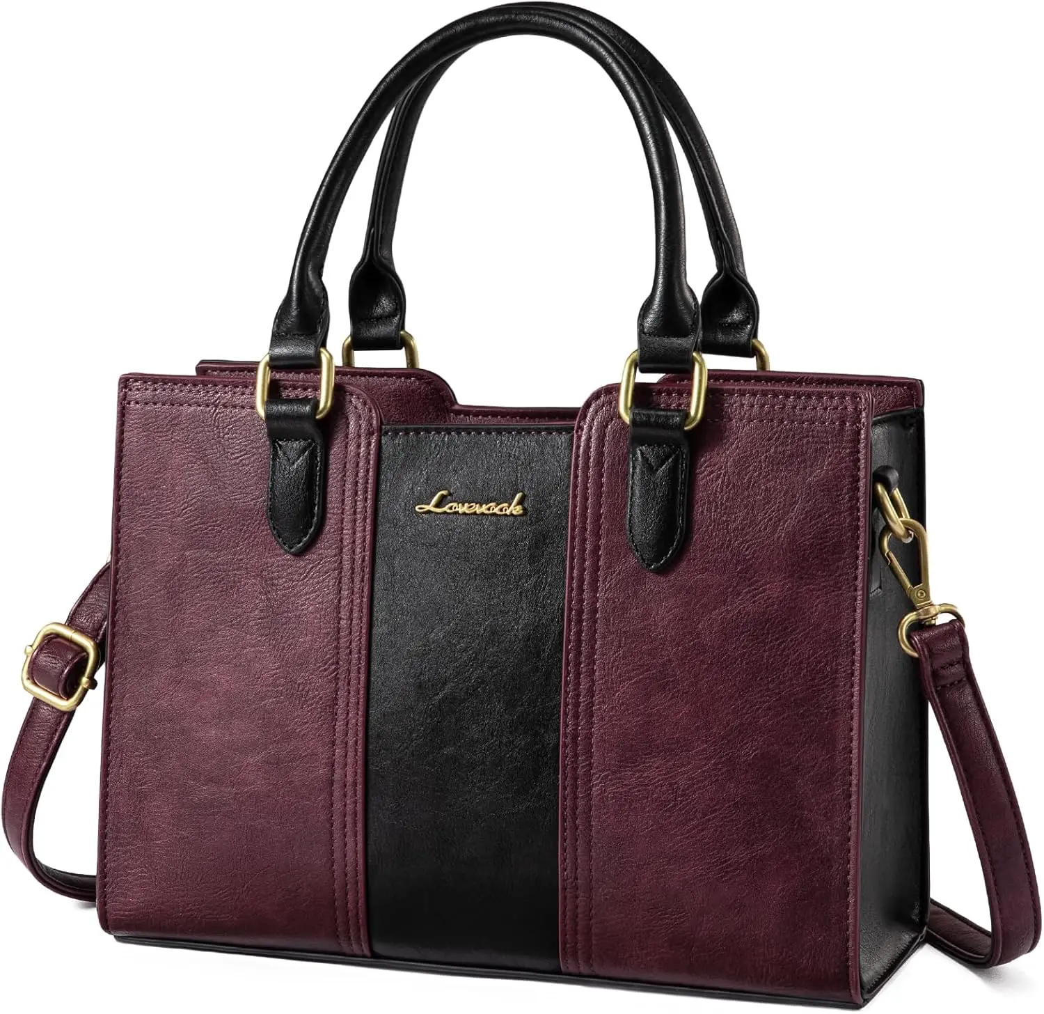 

Purse for Women, Vintage Leather Shoulder Handbag, Small Ladies Satchel Tote Purse Top Handle Crossbody Bag for Work