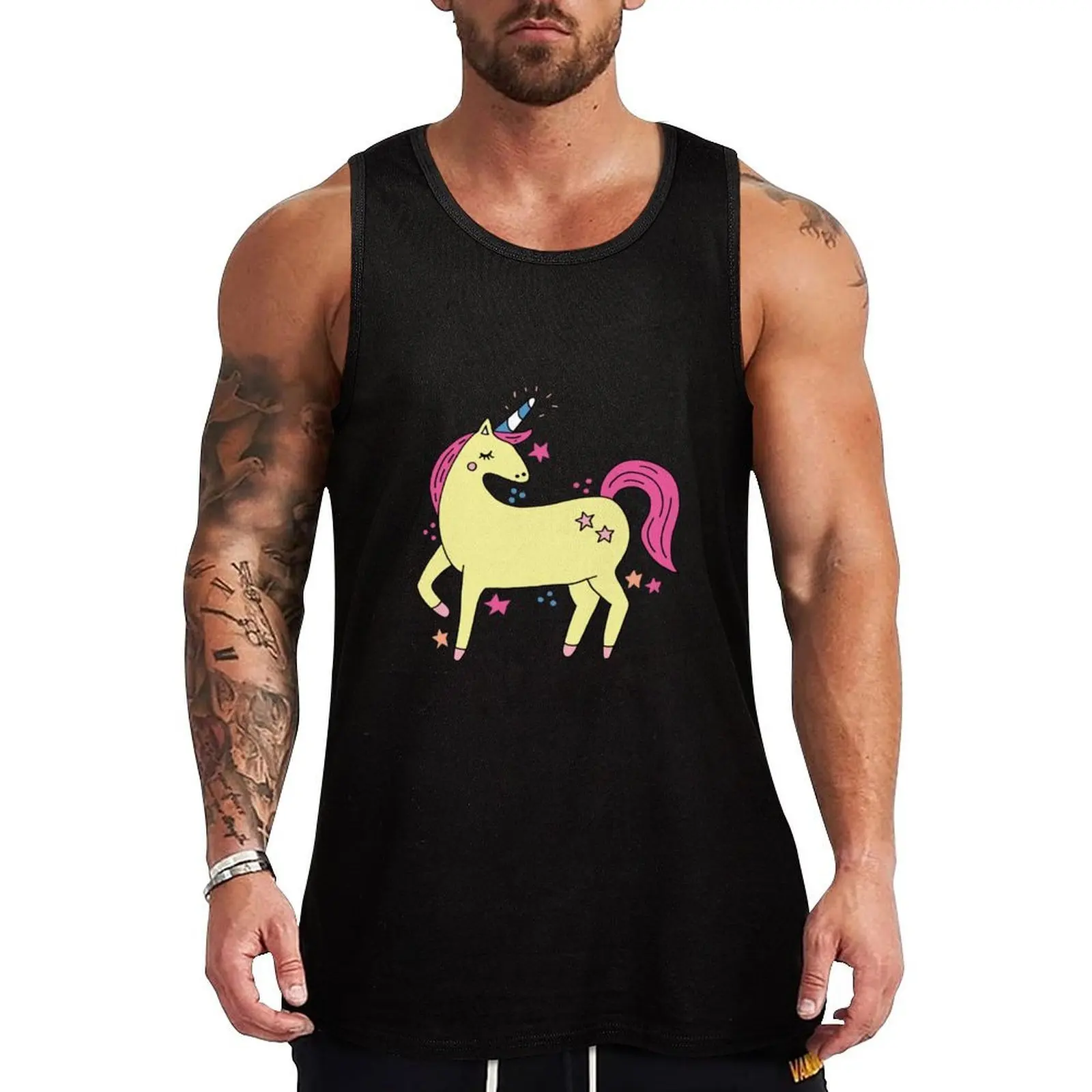 Unicorn Magical Tank Top Text Print Tank Top Letter Graphic Casual Sleeveless