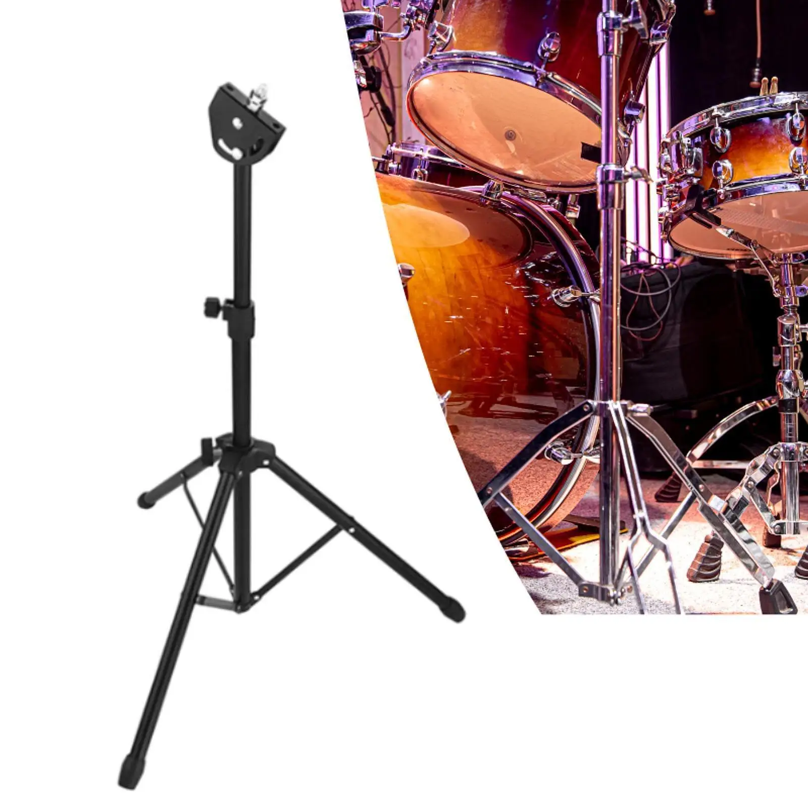 8'' Silent Drum Holder Anti Slip Bottom Instrument Practice Drum Pad Stand