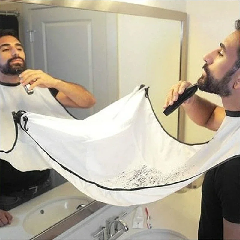 

2024Beard Catcher Bib Beard Apron Beard Catcher for Men Shaving Trimming Non-Stick Beard Cape Grooming Cloth with Suction Cups