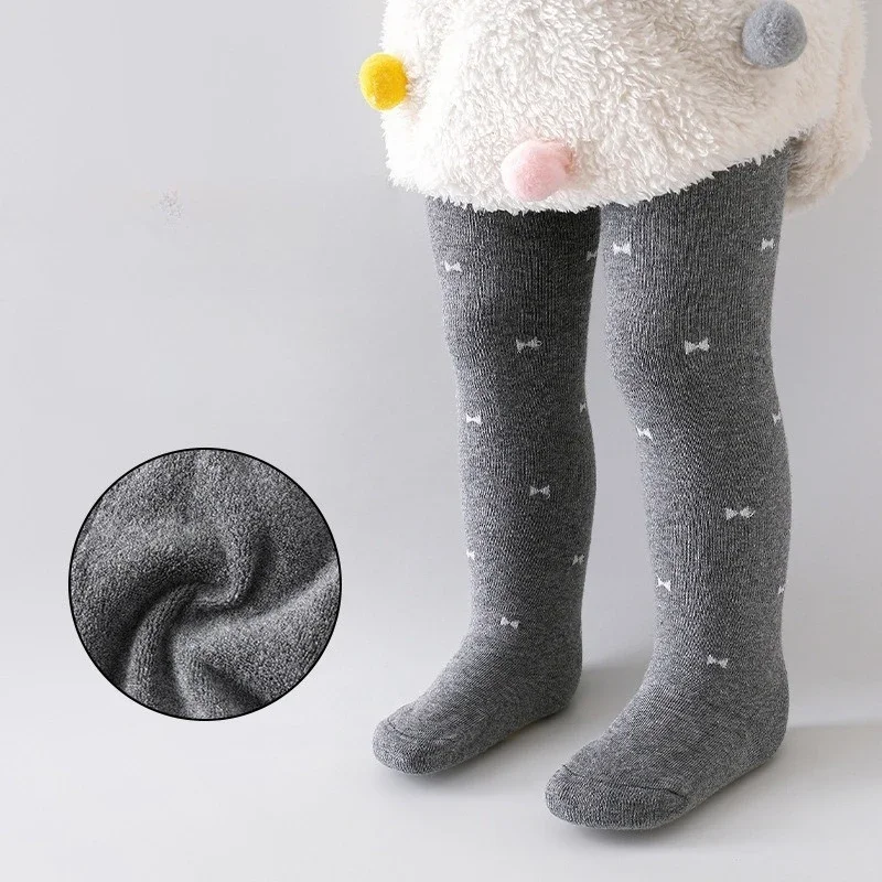 Mit Fleece gefütterte Thermo-Leggings für Mädchen – dicke und weiche Winterstrumpfhose für Kleinkinder und Kinder, Herbst- und Winteroutfits