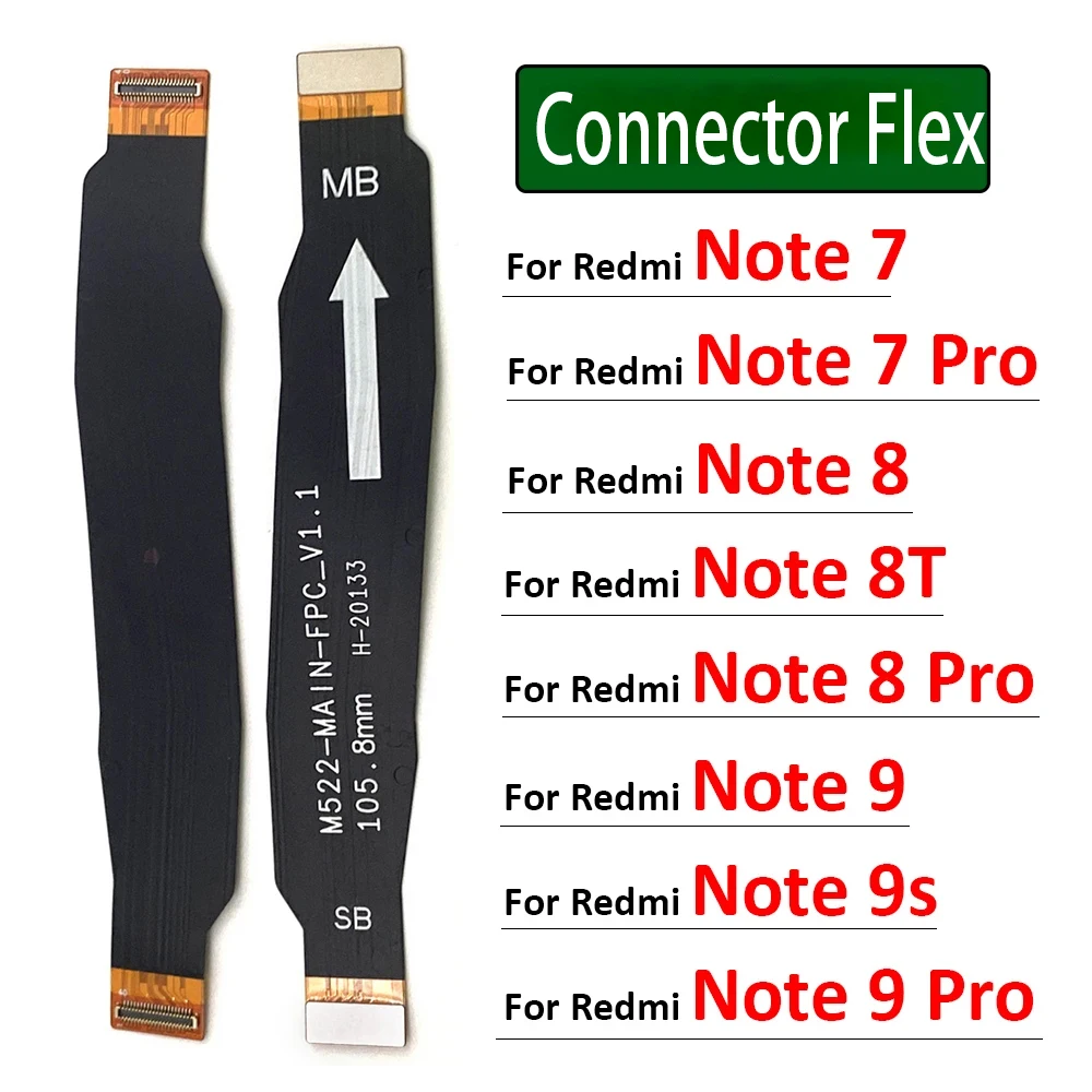 New For Xiaomi Redmi Note 6 7 8 8T 9 9s Pro Main Board Mainboard Motherboard Connector Flex Cable