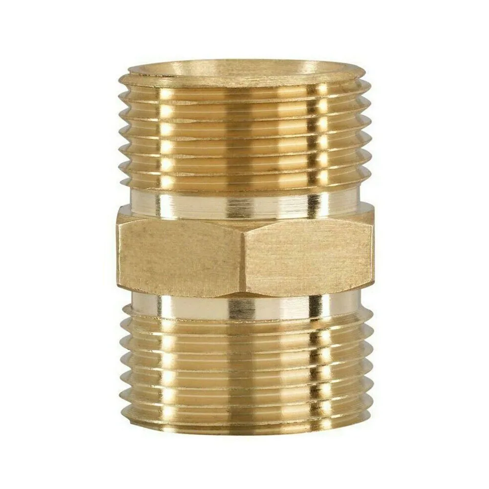 

Garden Power Tools Pressure Washer Hose Connector Male Adapter M22 14mm Brass For Hose Reels Male Thread M22 15mm