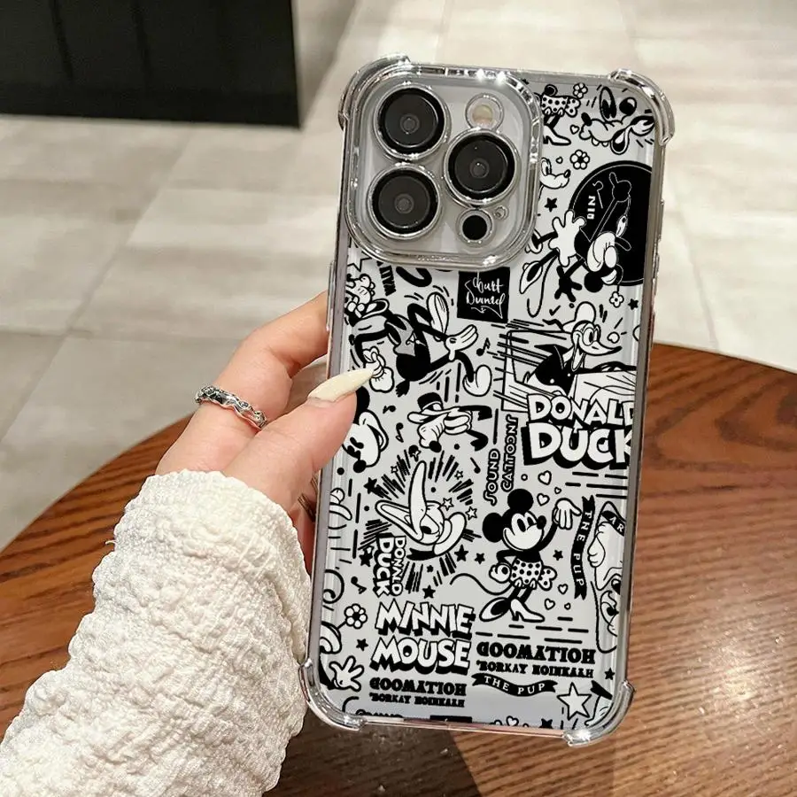 Disney Mickey Phone Cover Case for Apple iPhone 17 Pro Max 11 15 17e 16e 16 Pro 13 Air 14 12 Plus